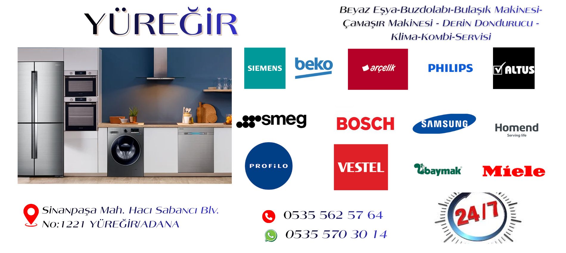 Adana Yüreğir Beyaz Eşya 